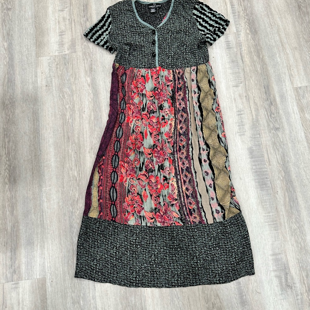 Multicolor Patterned Maxi Dress